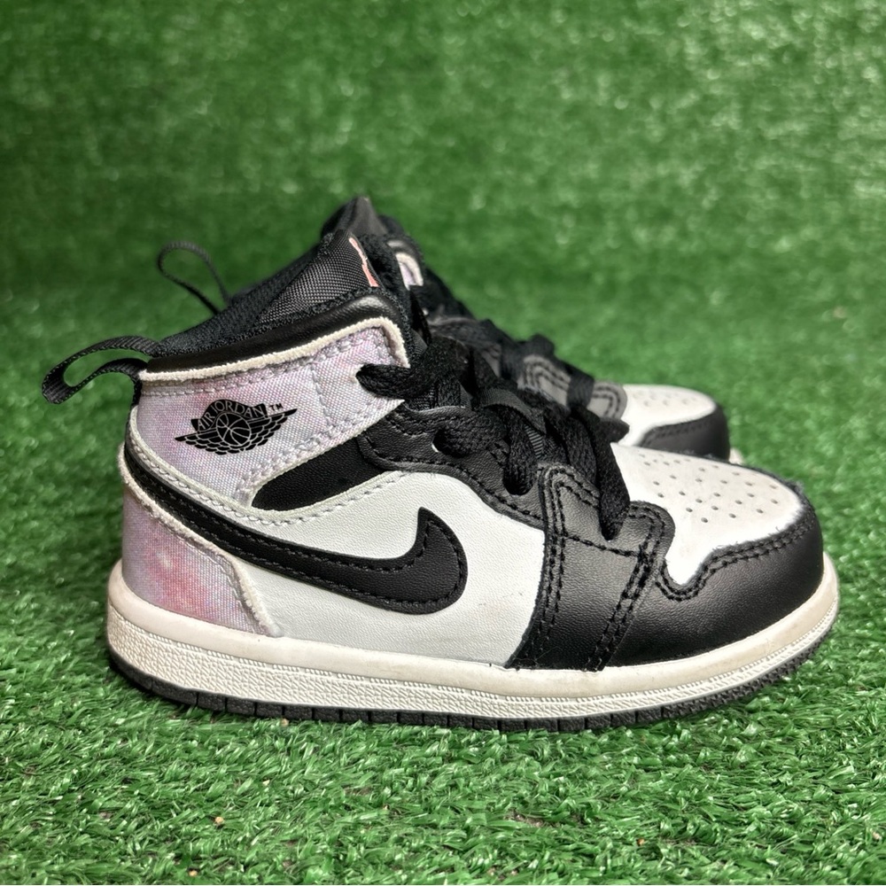 Nike Air Jordan 1 Mid Se (Td) Zen Master Black-B Coral-White Sz‎ 7c [DM6217-001]